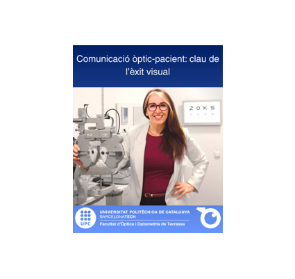 Montse Lucena en gabinete óptico